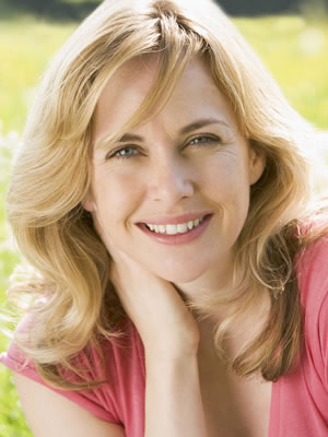 Woman smiling